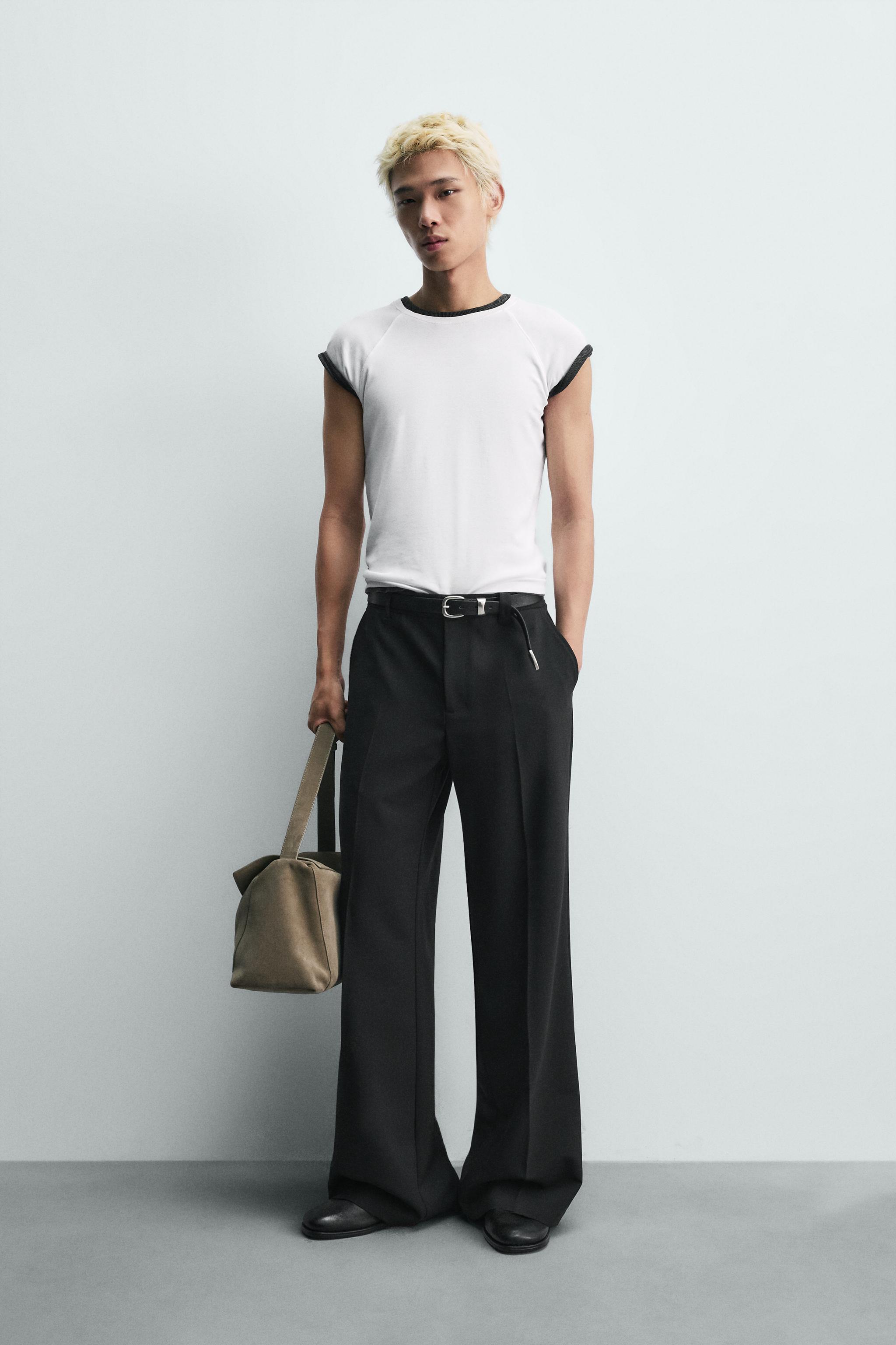 フレアフィットパンツ - ブラック | ZARA Japan / 日本