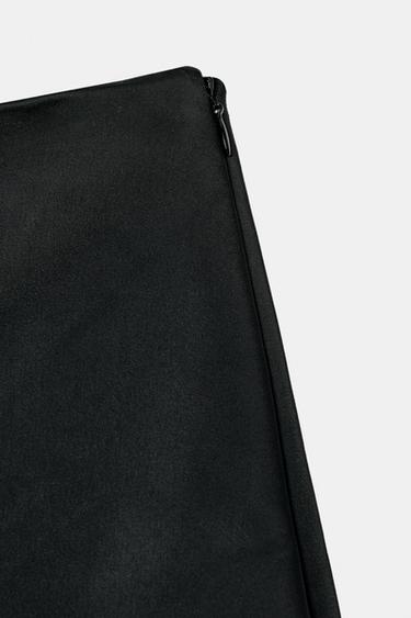 SATIN MINI SHORTS - Black by Zara - Image 6