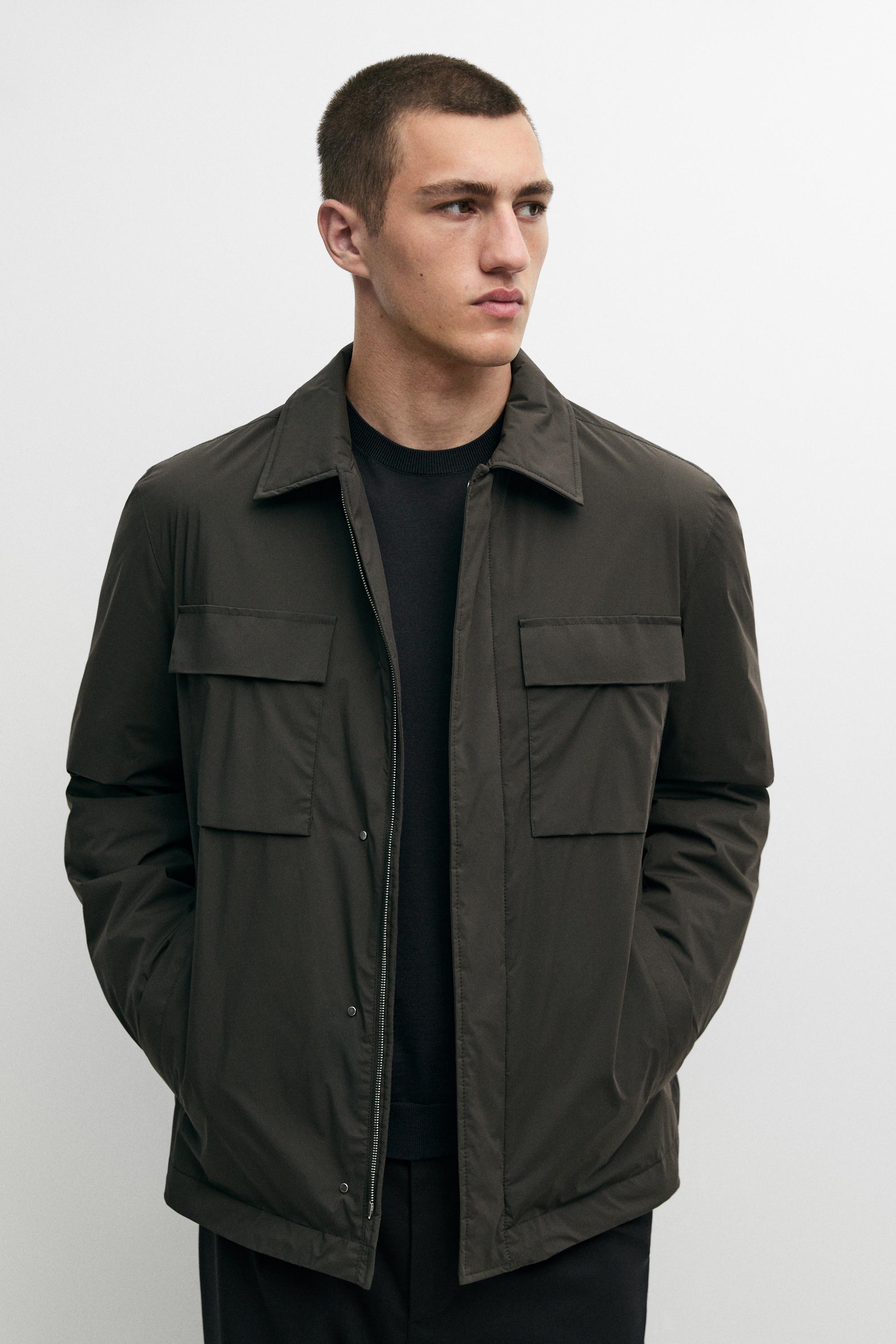 Technical fabric pocket detail jacket — 897