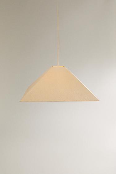 LAMPE PLAFOND PAPIER GÉOMÉTRIQUE - Blanc de Zara - Image 1