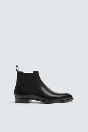 CHELSEA BOOTS WITH POINTED TOE - Black by Zara