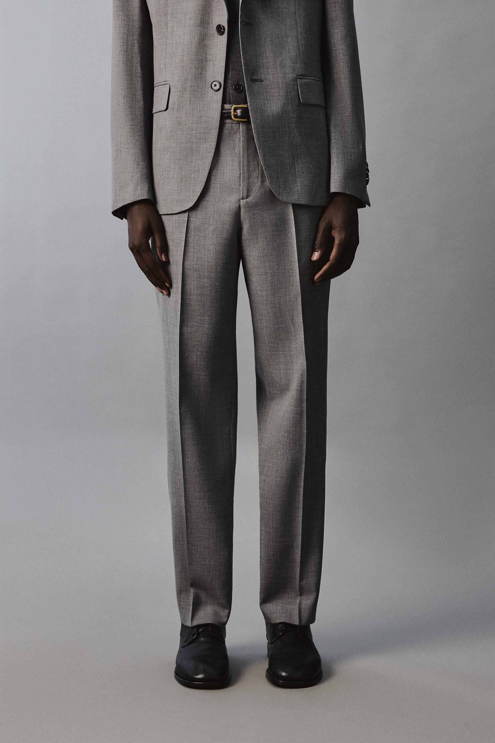 PANTALON DE COSTUME SLIM STRUCTURÉ