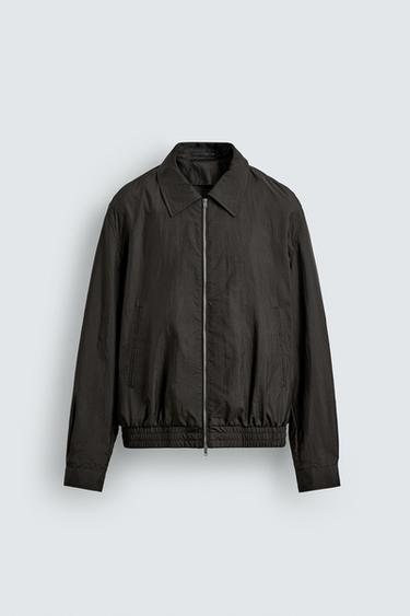 RELAXED FIT TECHNICAL JACKET - Brown by Zara