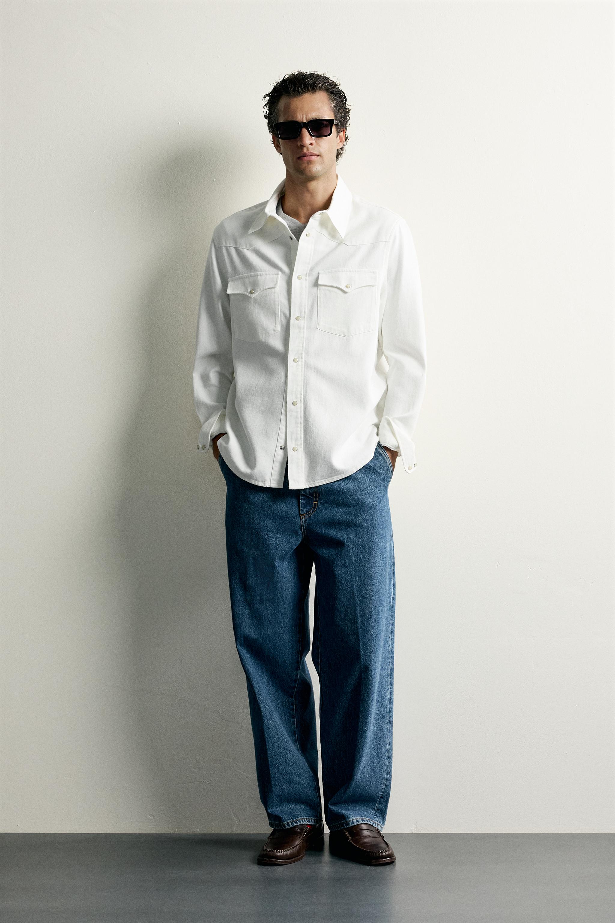 COTTON-LYOCELL REGULAR FIT WESTERN SHIRT