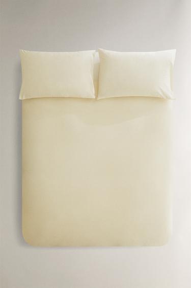 TEXTURED DUVET COVER - Ecru by Zara - Image 0