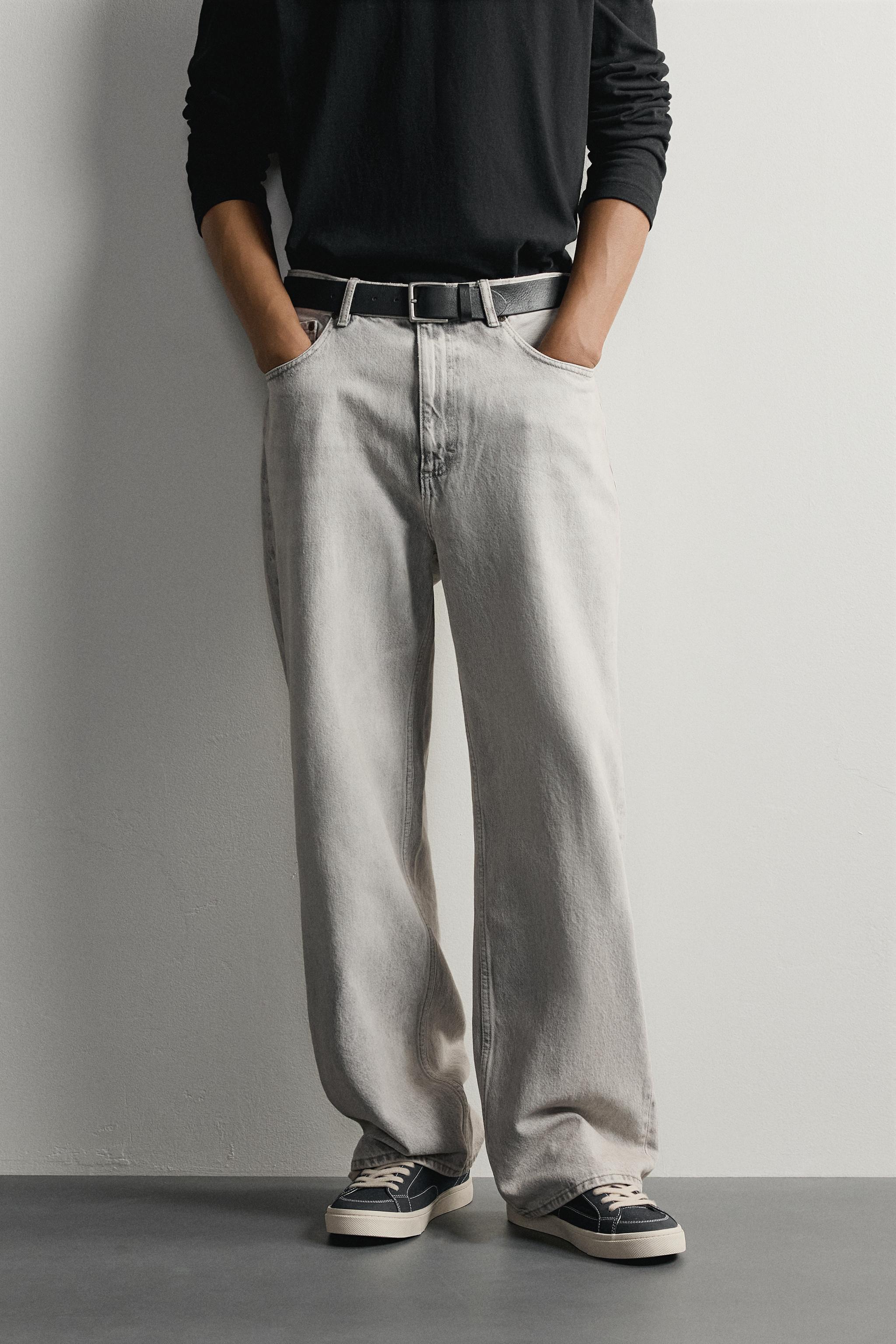 LOOSE FIT JEANS — Pearl gray (alternate view)