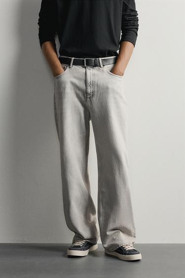 JEAN LOOSE FIT - Gris perle de Zara