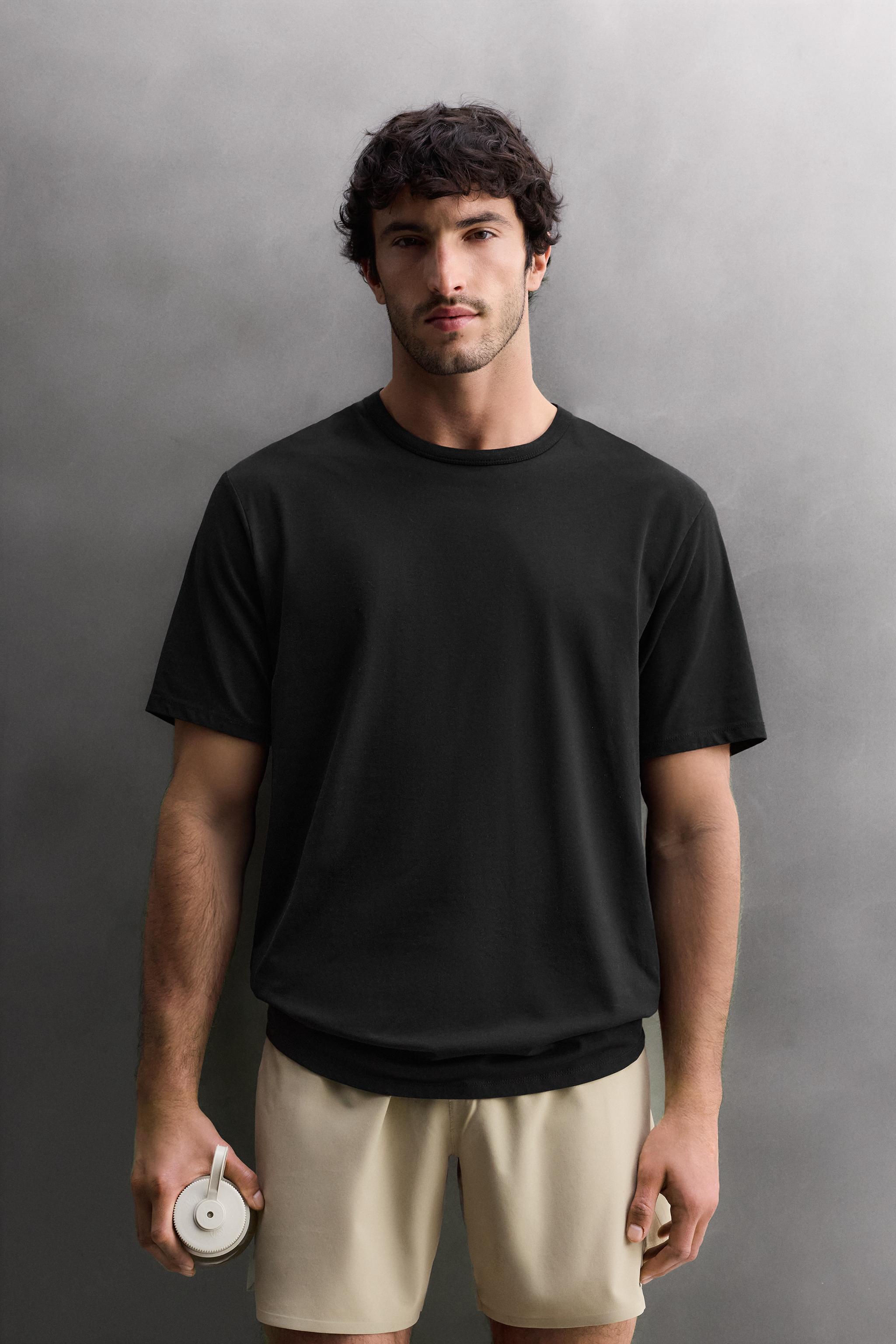 COTTON BLEND TECHNICAL T-SHIRT