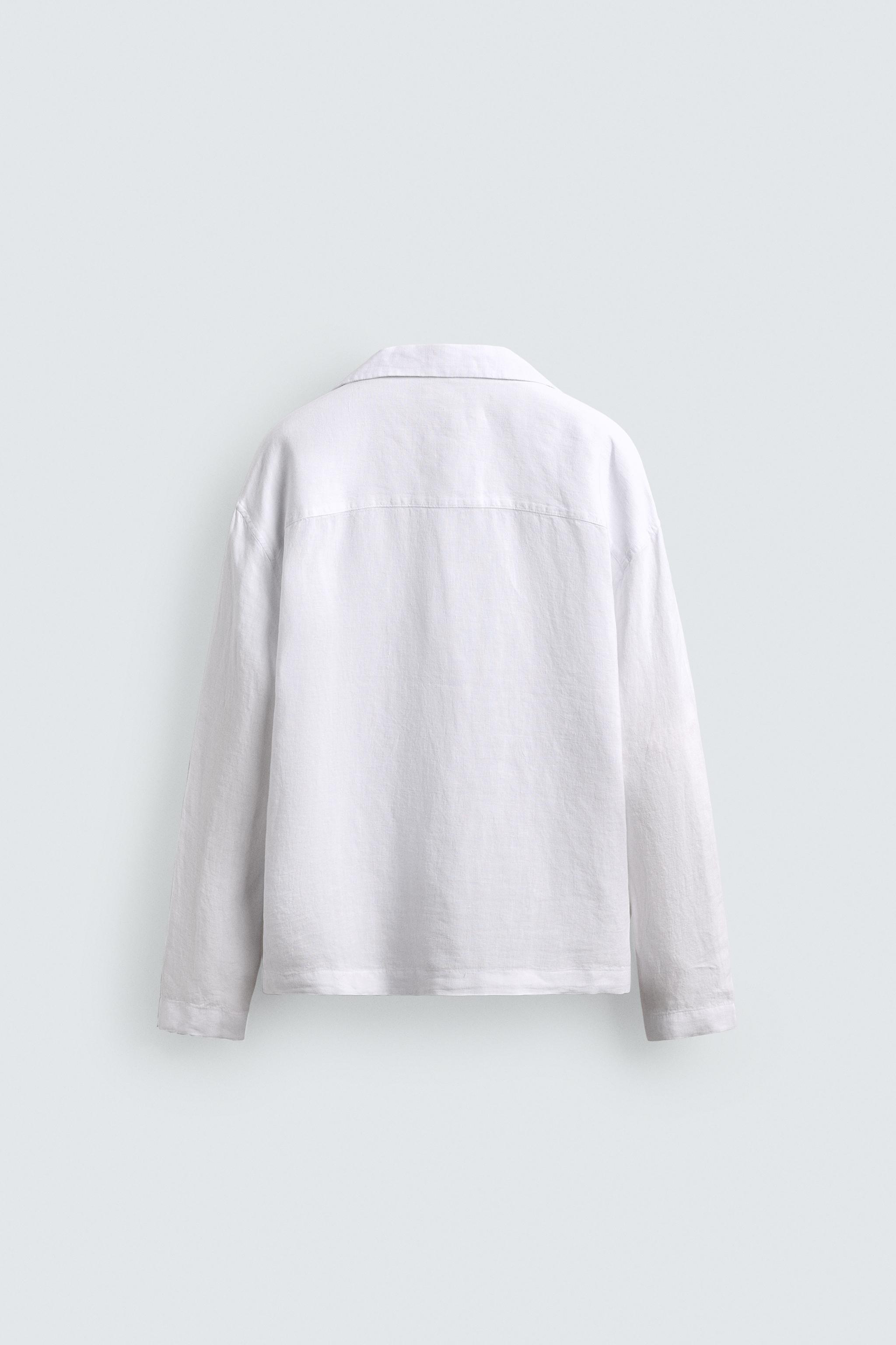 100% LINEN TIE SHIRT
