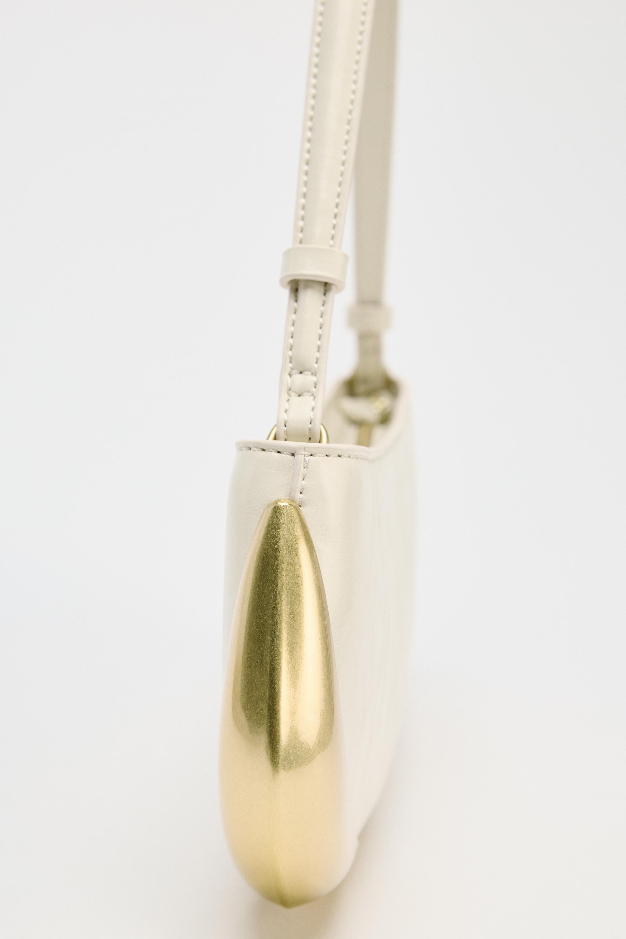 METAL DETAIL SHOULDER BAG 50TH ANNIVERSARY - white | ZARA