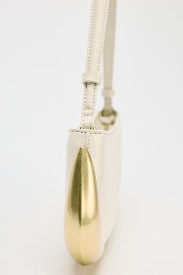 SAC PORTÉ ÉPAULE DÉTAIL MÉTALLIQUE 50E ANNIVERSAIRE - blanc de Zara - Image 1