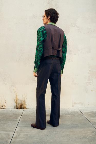 LIMITED EDITION REVERSIBLE WAISTCOAT - Navy blue by Zara - Image 2