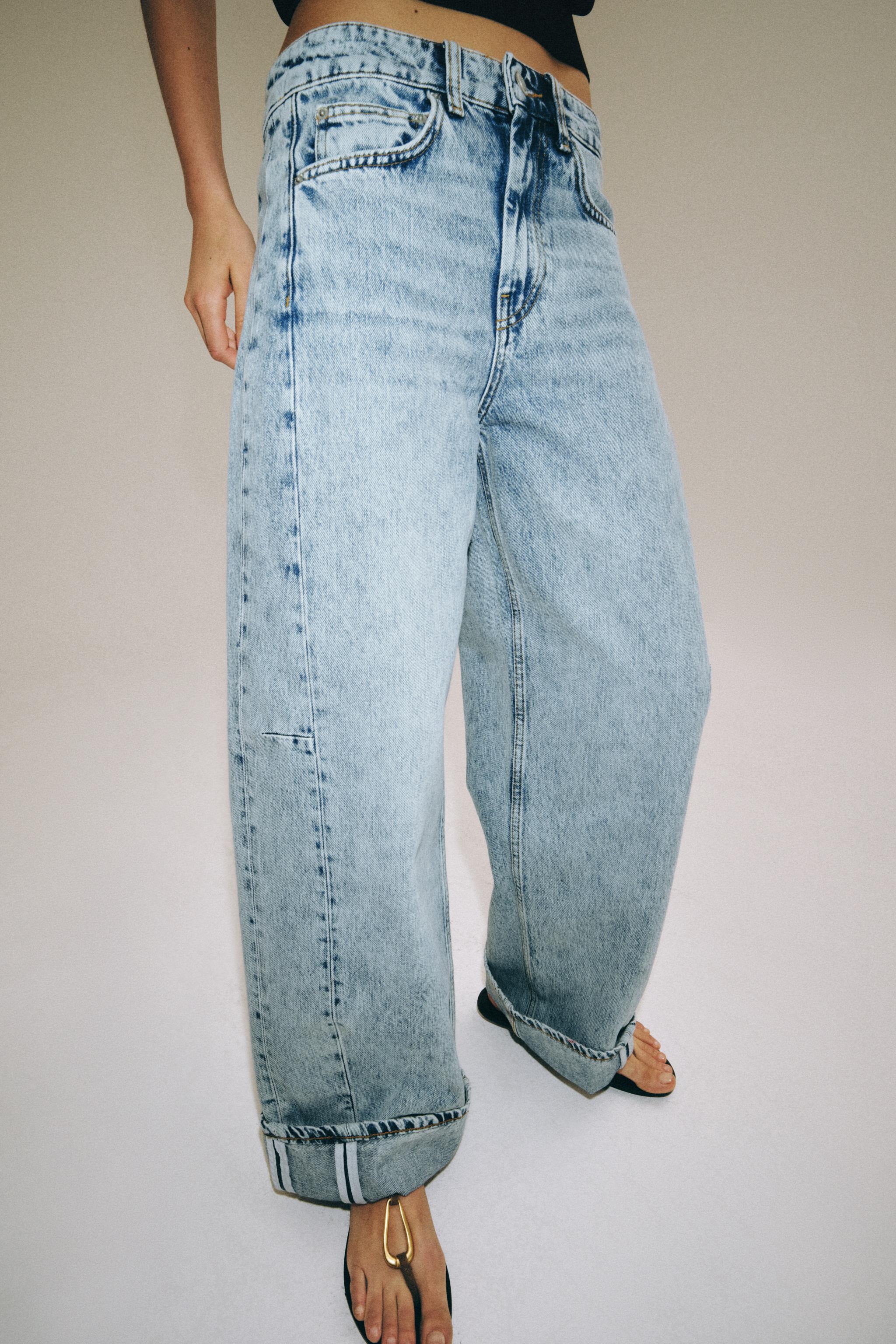 ZW COLLECTION RELAXED LOW-RISE JEANS