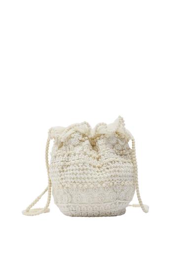 FABRIC MINI BUCKET BAG