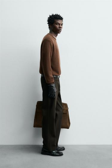 100% CASHMERE RELAXED FIT SWEATER - Brown by Zara - Image 3