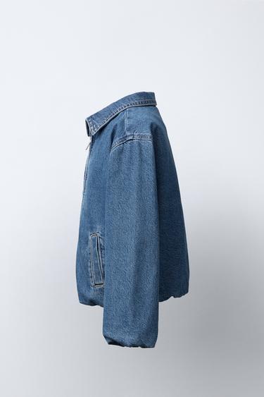 DENIM BOMBER JACKET - Mid-blue by Zara - Image 2