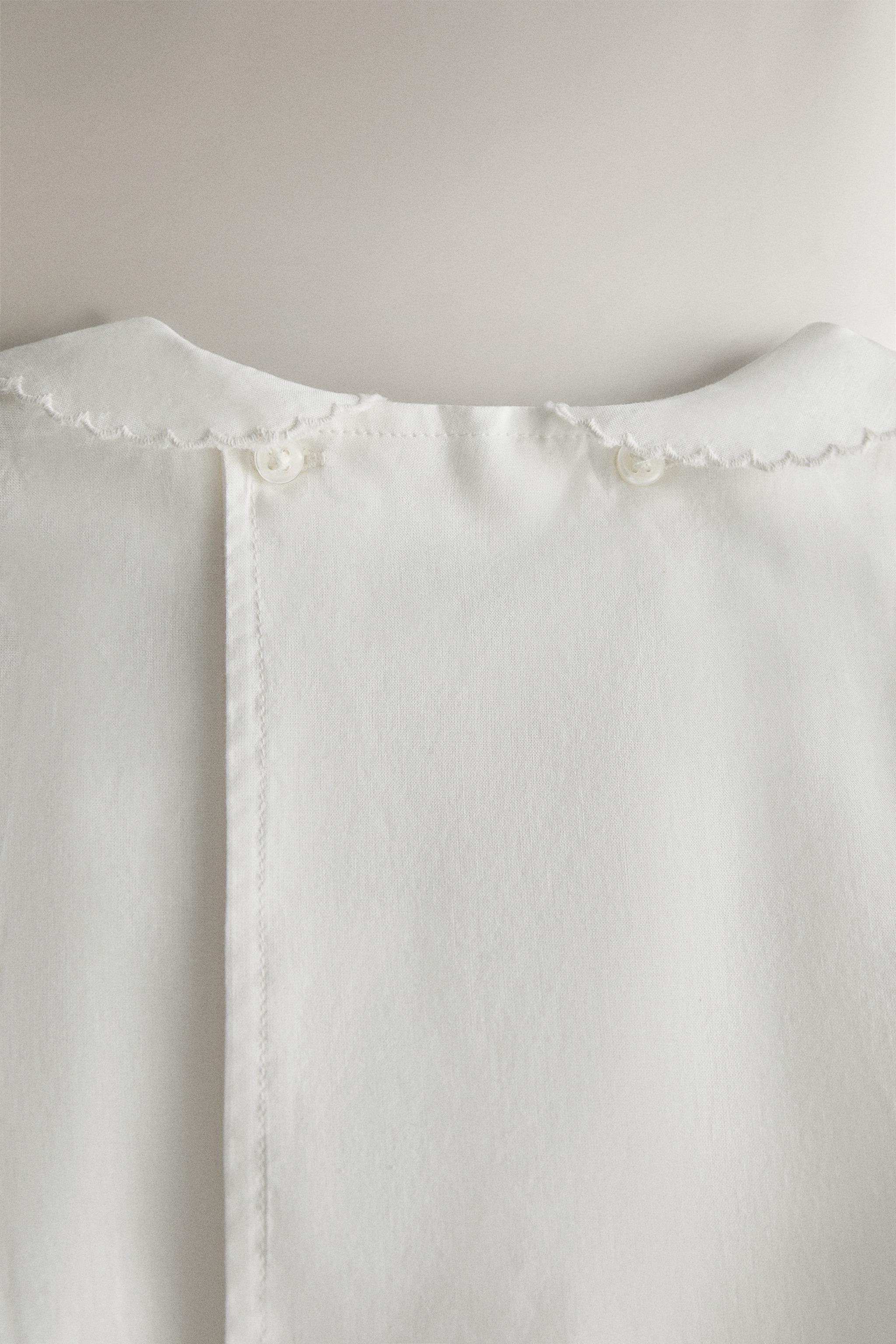 Детские рубашки Zara EMBROIDERED BABY SHIRT — фото 4