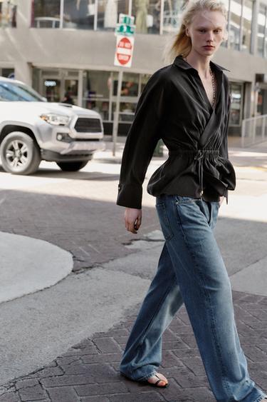 CHEMISE FLUIDE SAFARI - Noir de Zara