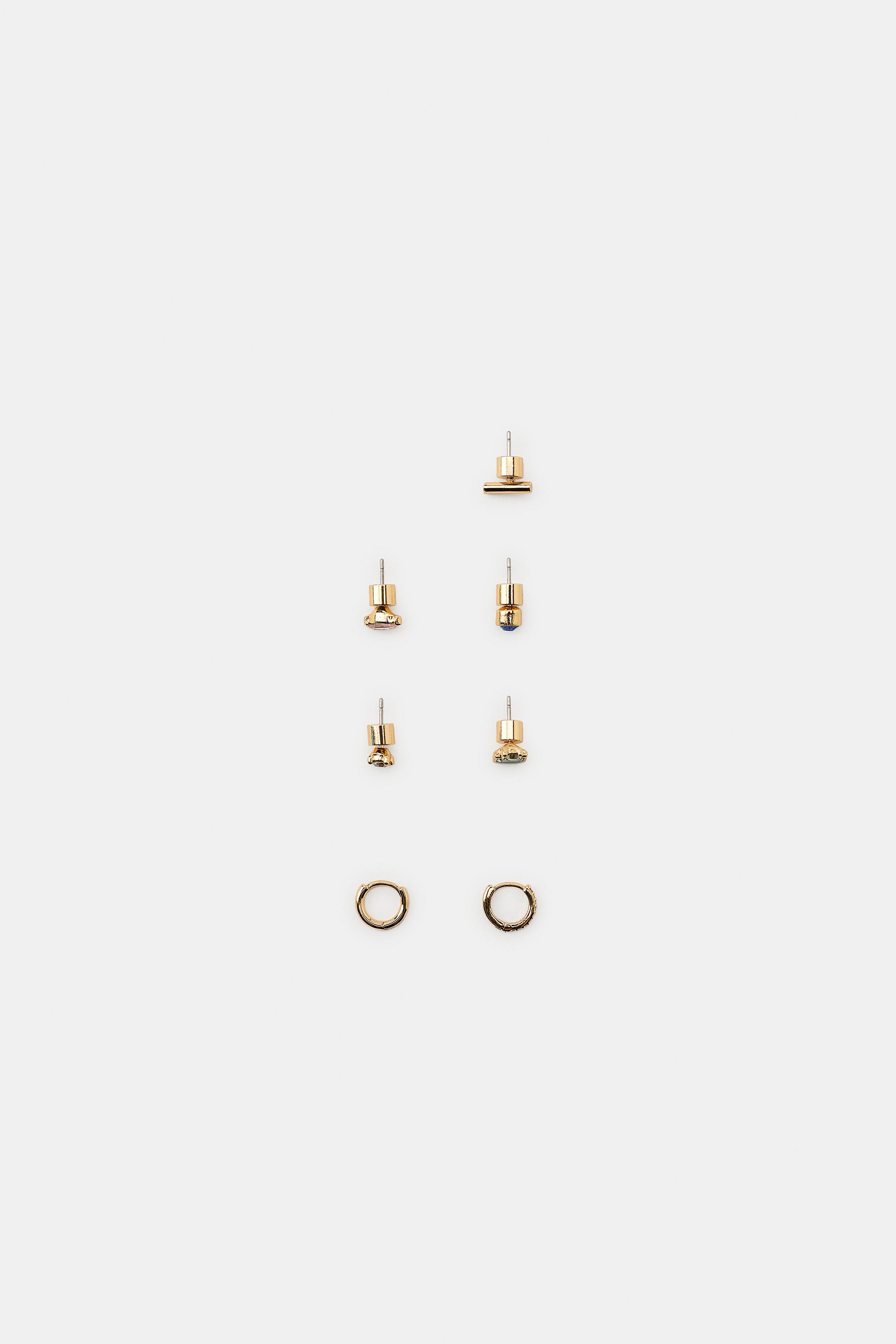 LOT DE 7 MINI BOUCLES D’OREILLES BRILLANT