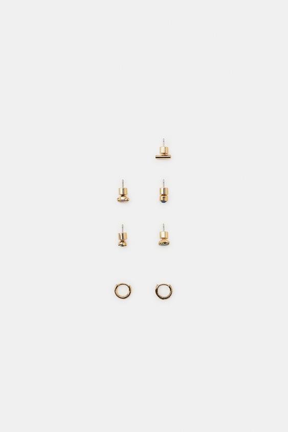 LOT DE 7 MINI BOUCLES D’OREILLES BRILLANT - Multicolore de Zara - Image 4