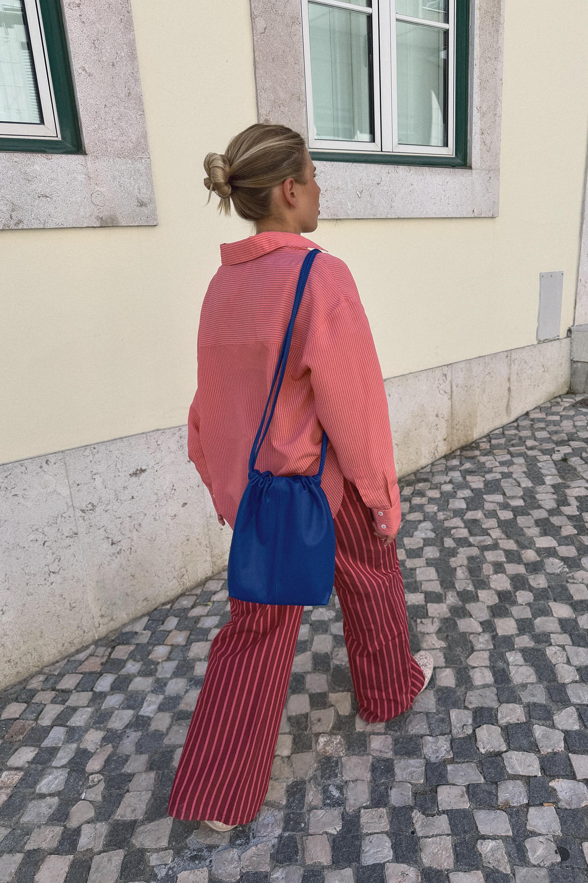 Женские рубашки Zara STRIPED FLOWY SHIRT — фото 3