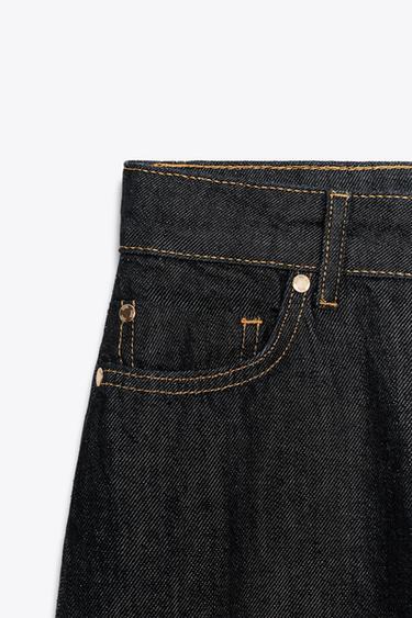 JEANS Z1975 STRAIGHT HIGH-WAIST TURN-UP HEM - Blue by Zara - Image 2