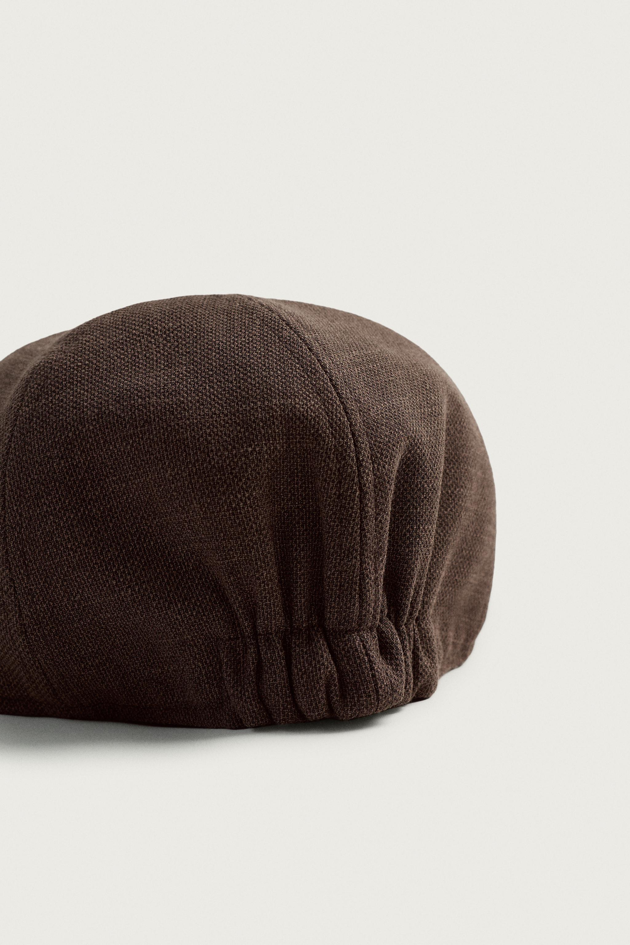 TEXTURED BERET - Brown | ZARA United States