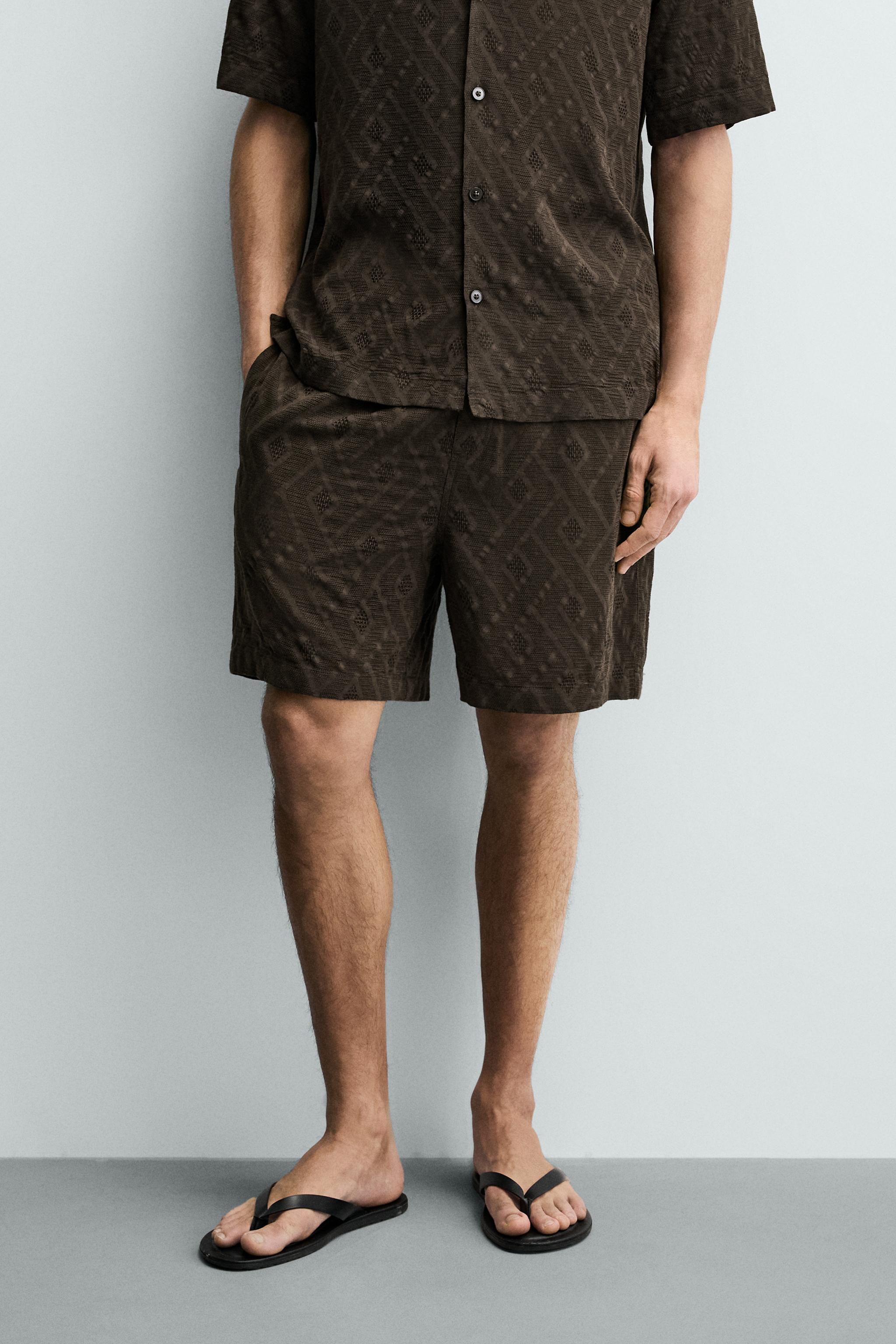 SHORT JACQUARD GÉOMÉTRIQUE