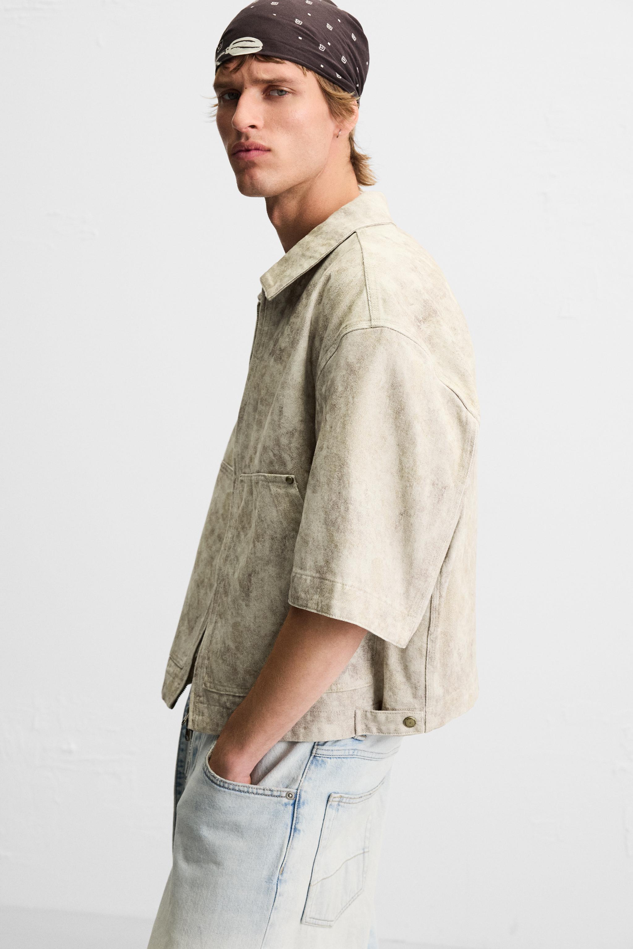 ABSTRACT PRINT OVERSHIRT - Beige | ZARA United States