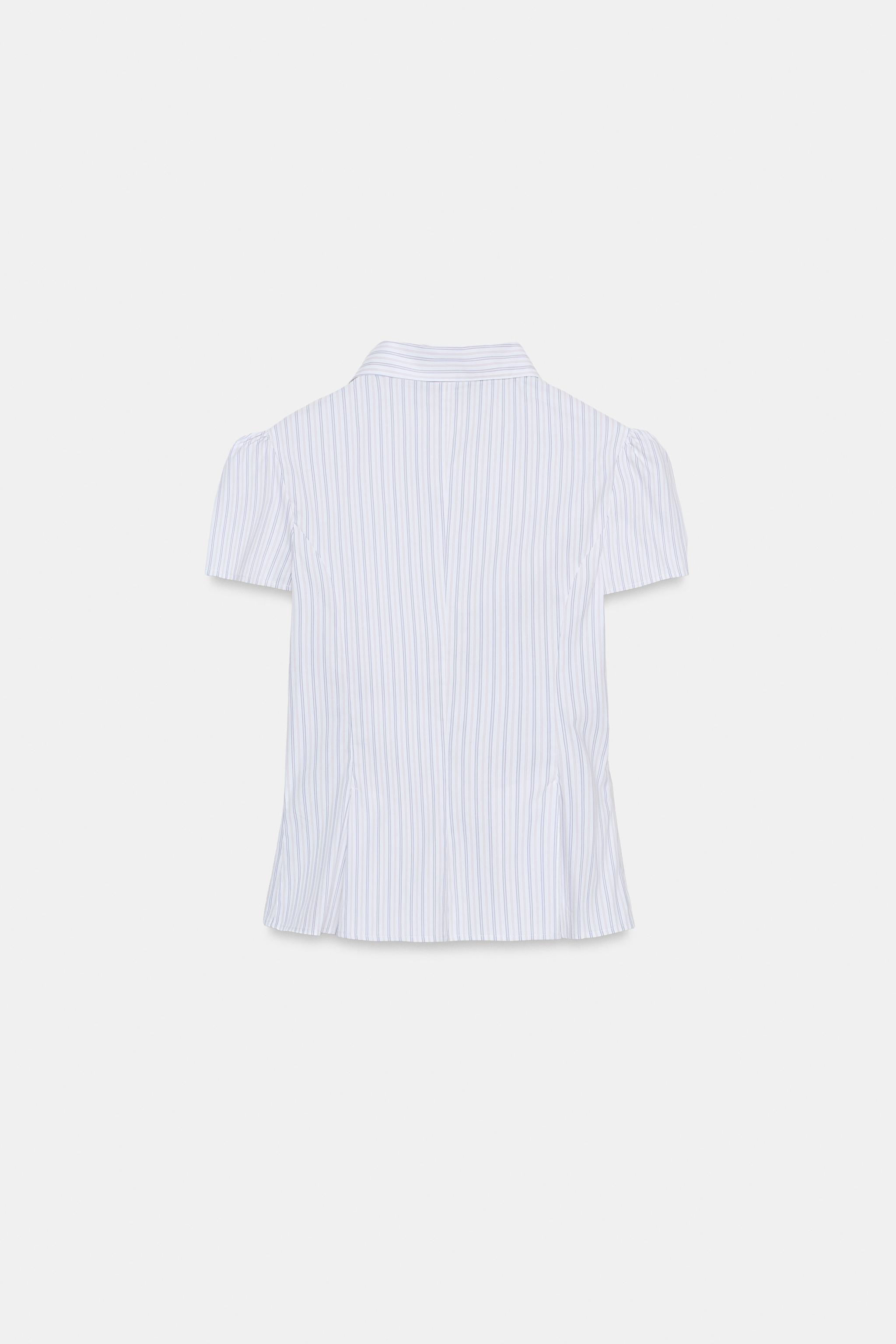 STRIPED POPLIN SHIRT