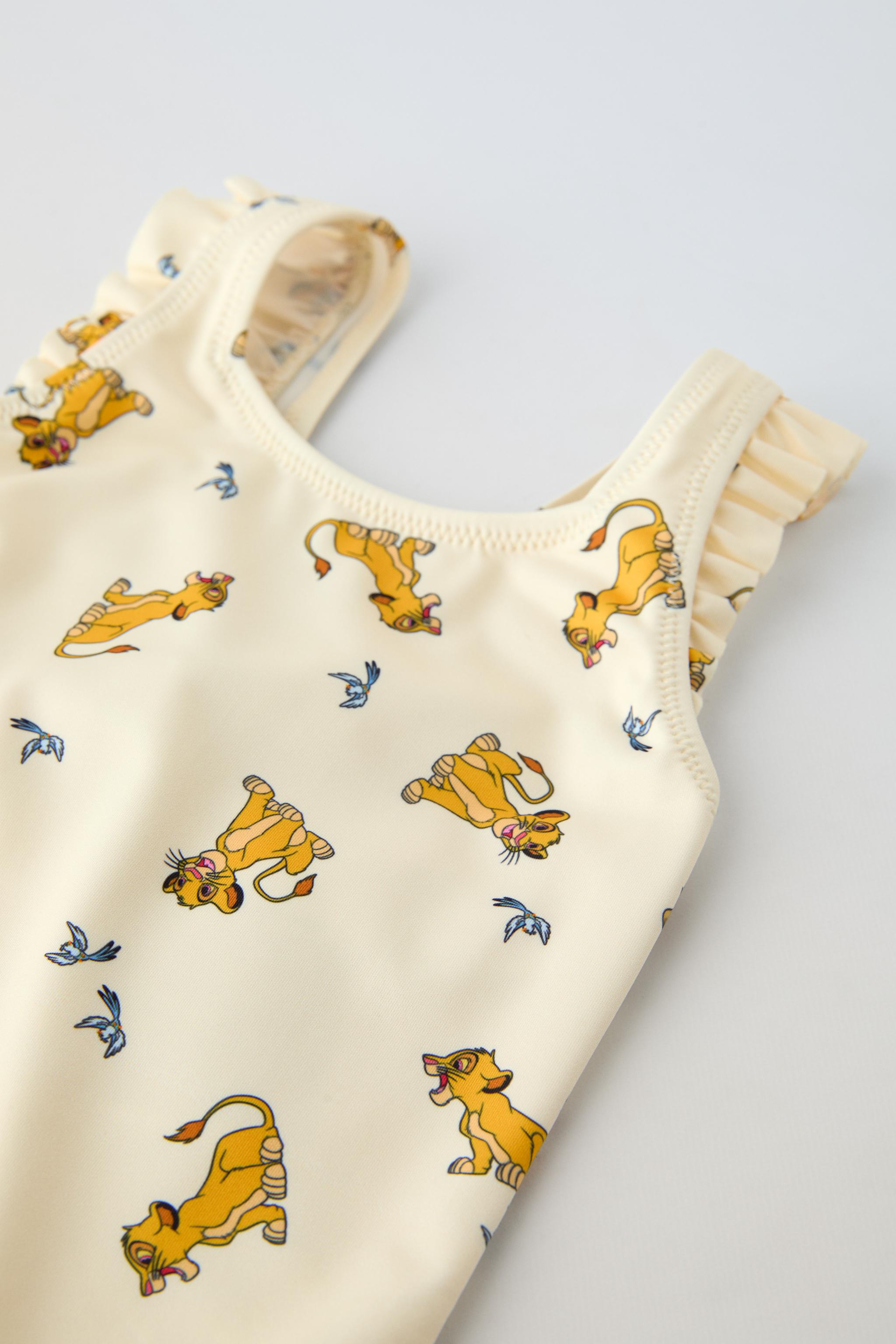 1-6 YEARS/ THE LION KING © DISNEY PRINTED SWIMSUIT - taupe brown