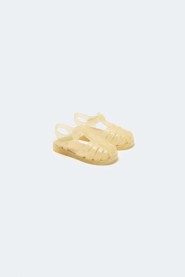RUBBERISED CAGE SANDALS - Yellow by Zara