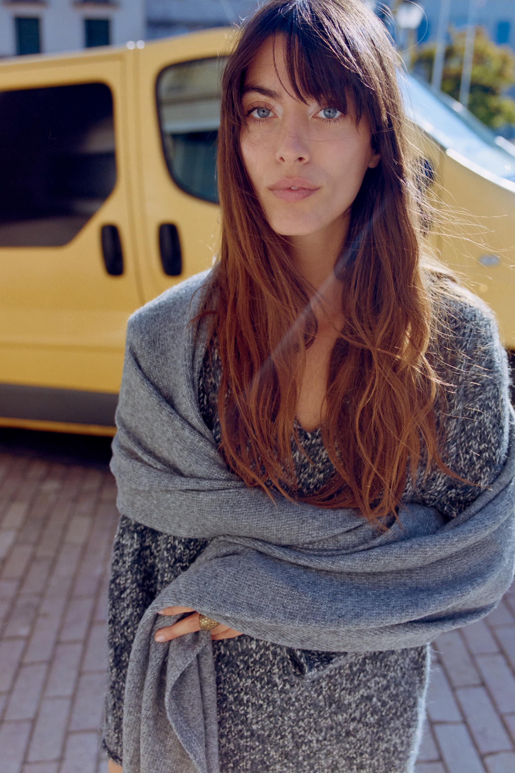 Cashmere Zara Scaldacollo Uomo SCIARPA BASIC TINTA UNITA Grigio