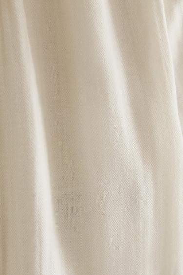 CHEMISE BÉBÉ COTON MOUSSELINE - Blanc cassé de Zara - Image 4