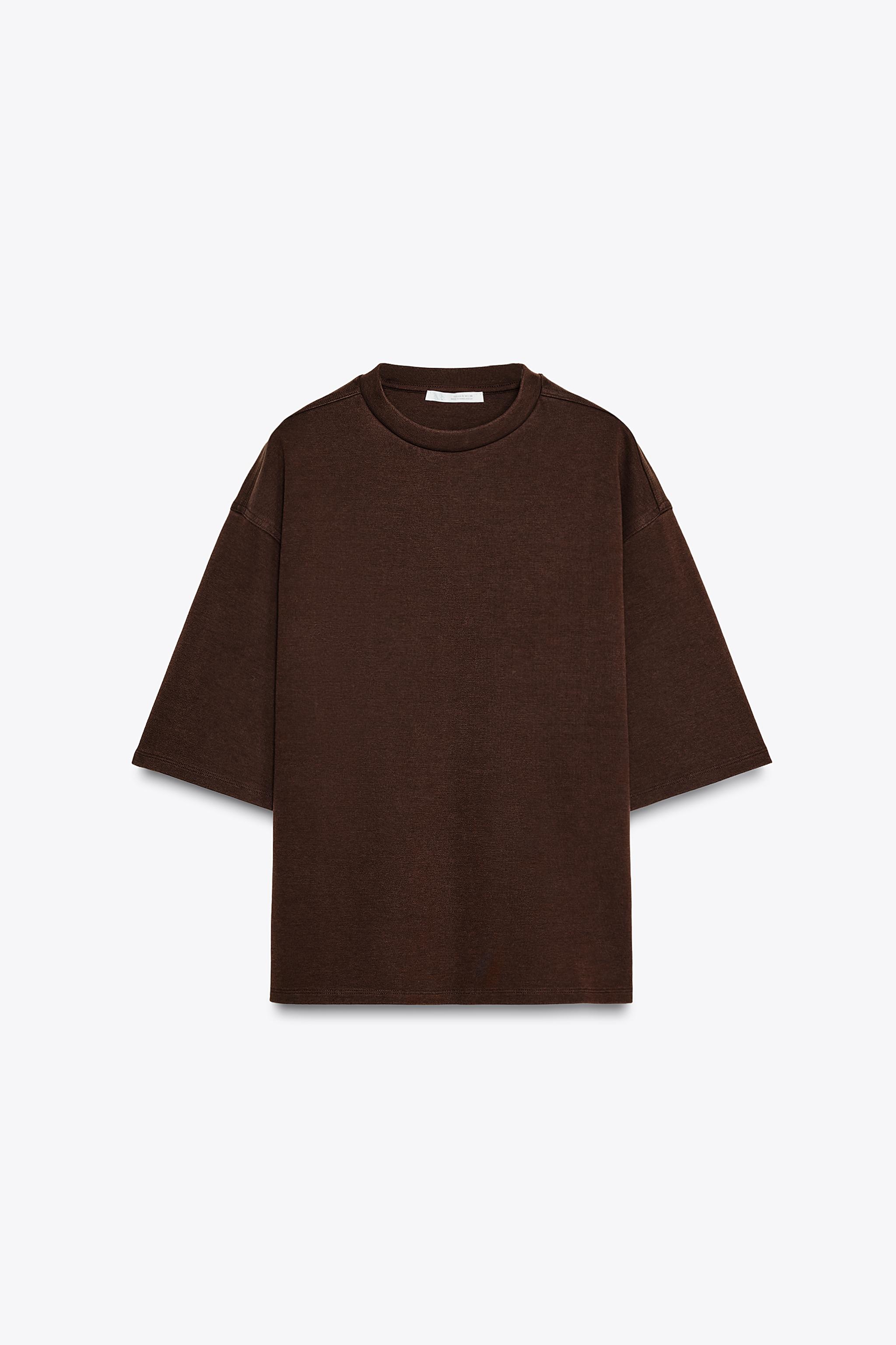 WASHED EFFECT INTERLOCK T-SHIRT