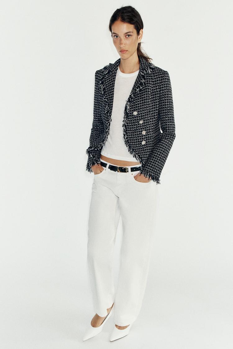Blazer de textura desgastada