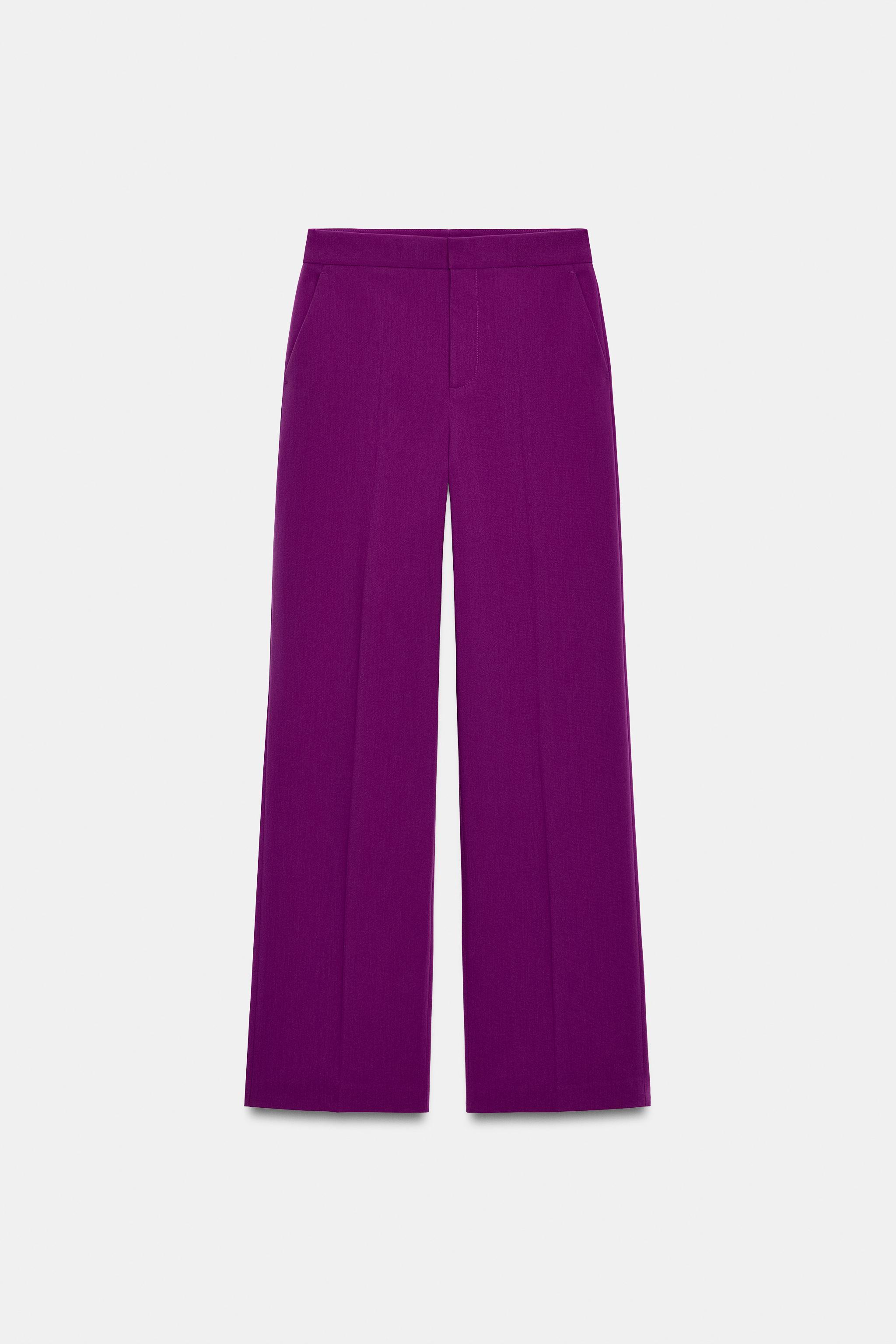 DÜZ KESİM DÜŞÜK BEL PANTOLON - Görsel 6