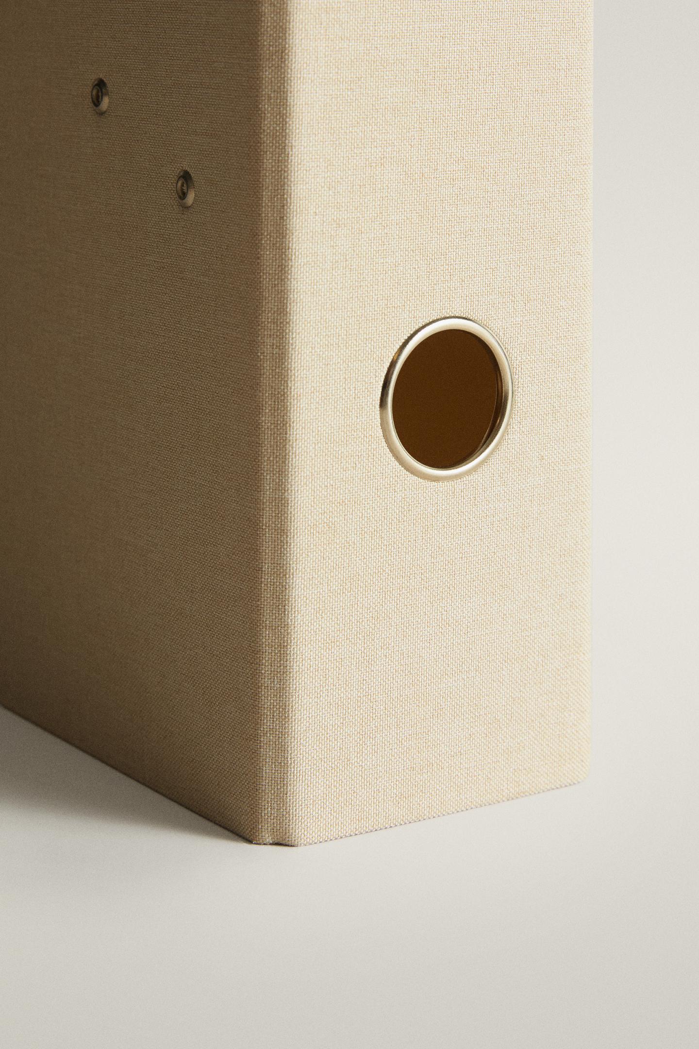 Мужские украшения Zara Linen Ring Binder, цвет: Экрю — фото 2
