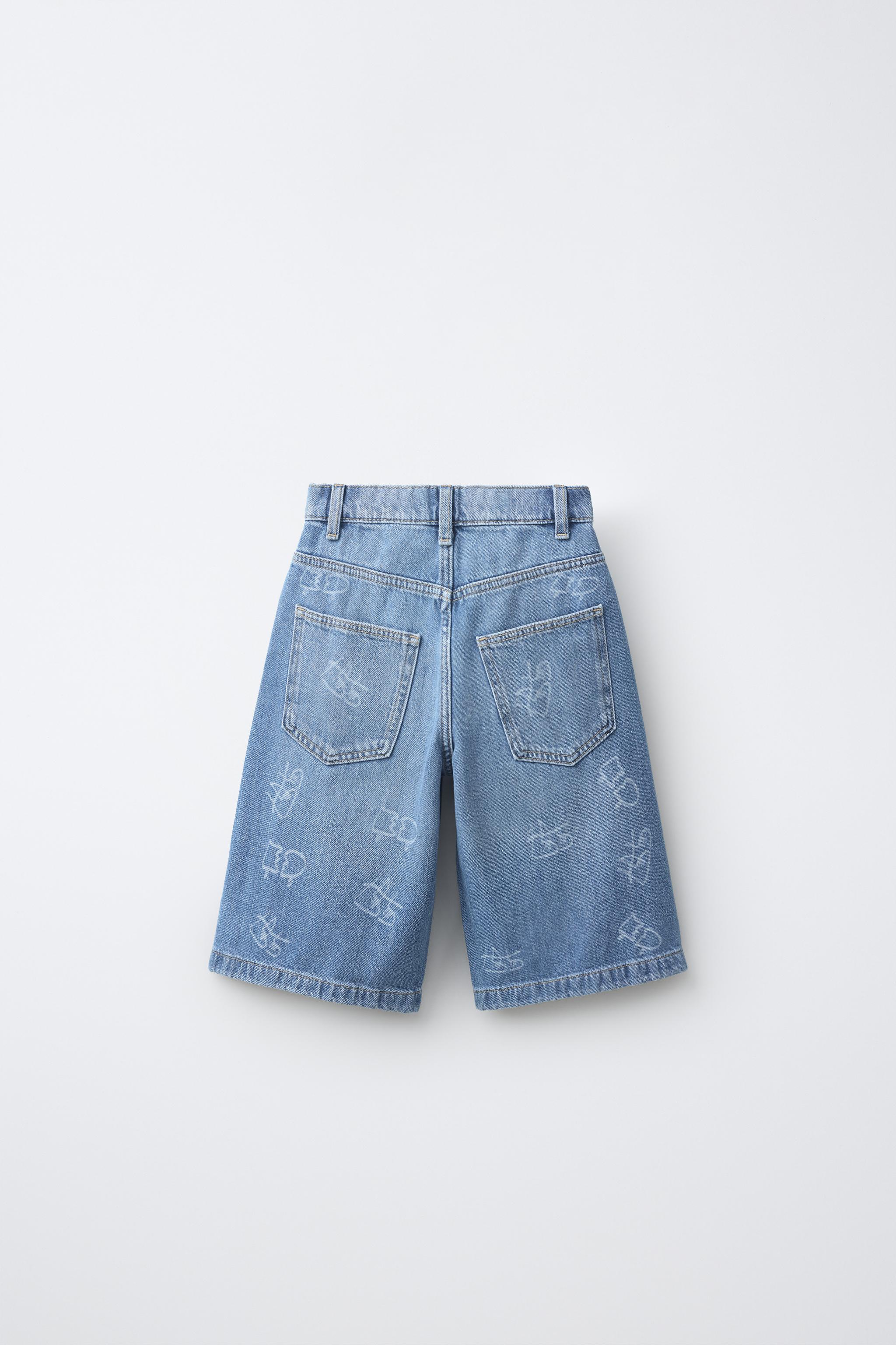LUCAS BEAUFORT © LONG DENIM BERMUDA SHORTS - Mid-blue | ZARA Singapore