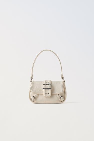 BUCKLED SHOULDER BAG - Ecru White by Zara - Image 0