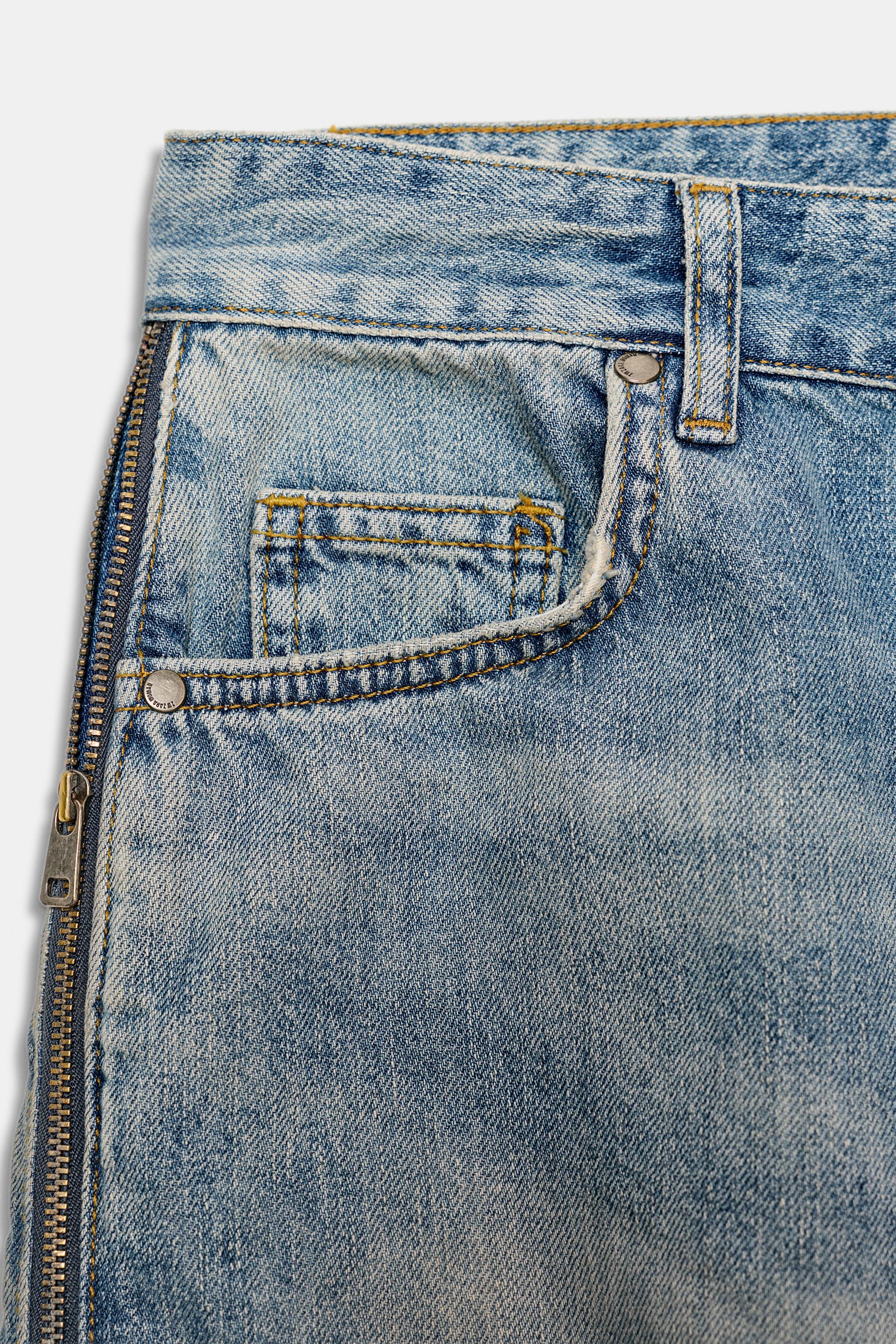 JEANS ZW COLLECTION CINTURA MÉDIA ZÍPERES EDIÇÃO LIMITADA - Azul