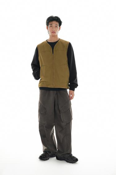 Zara 科技布料背心 LIMITED EDITION - 卡其色