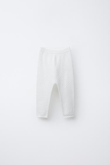 OPEN-KNIT TROUSERS - White by Zara - Image 0