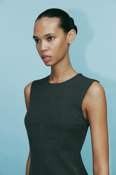 SHORT DRESS - Grey by Zara - Image 2