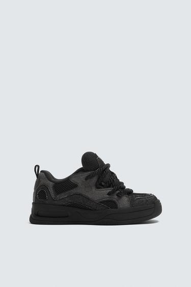 ROPE SKATE TRAINERS - Black by Zara