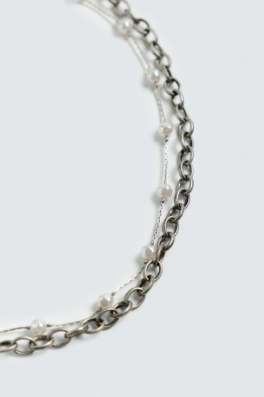LOT DE 2 COLLIERS ASSORTIS - Argent de Zara - Image 3