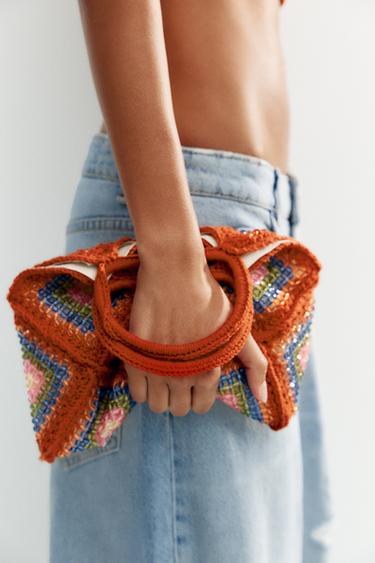 MINI SAC SEAU CROCHET VERROTERIES - Multicolore de Zara - Image 1
