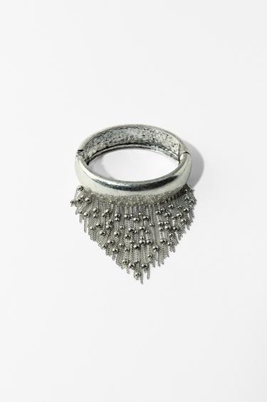 Zara RIGID CHAIN BRACELET - Silver