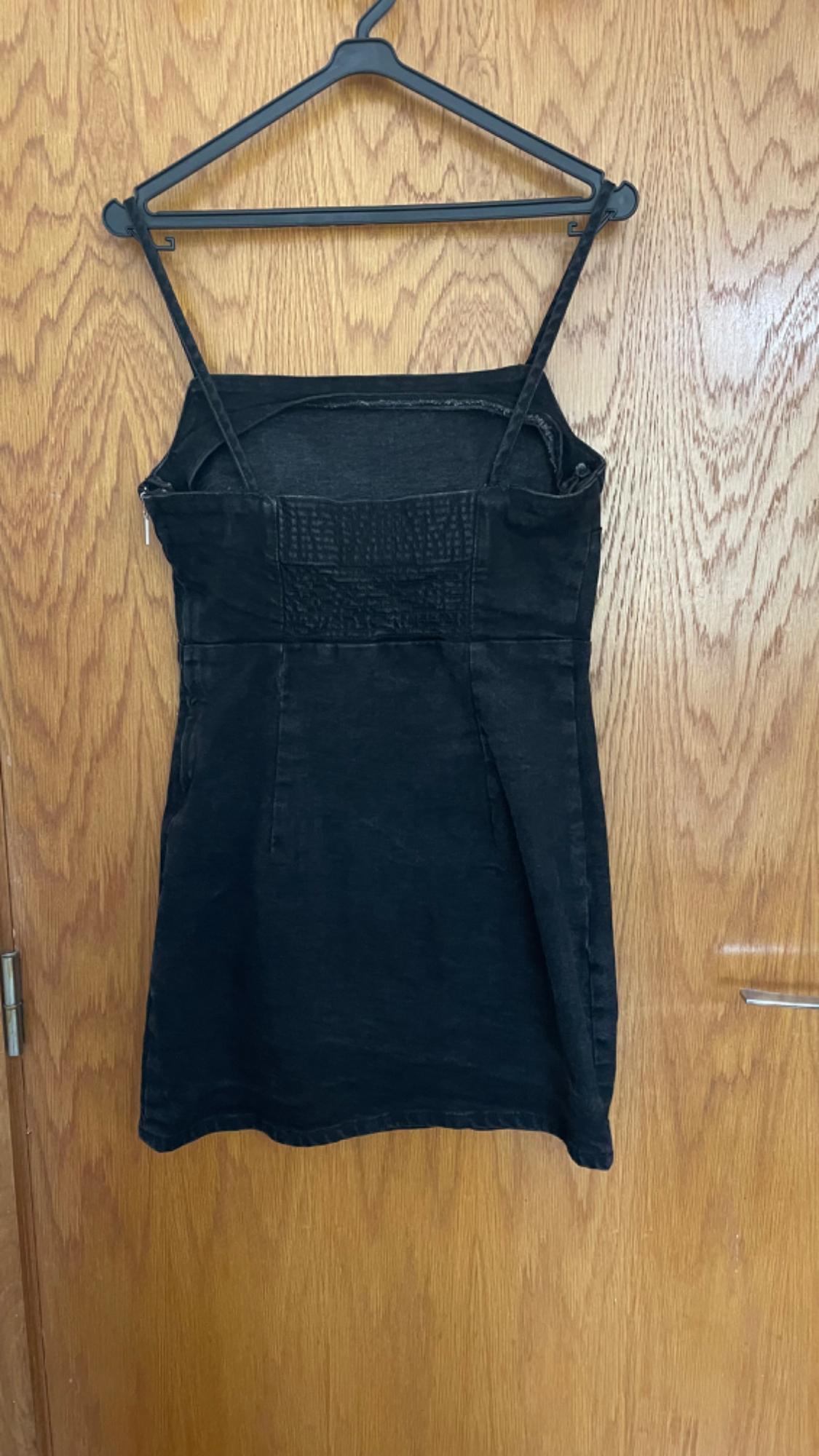 DENIM DRESS WITH STRAPS - Image 4