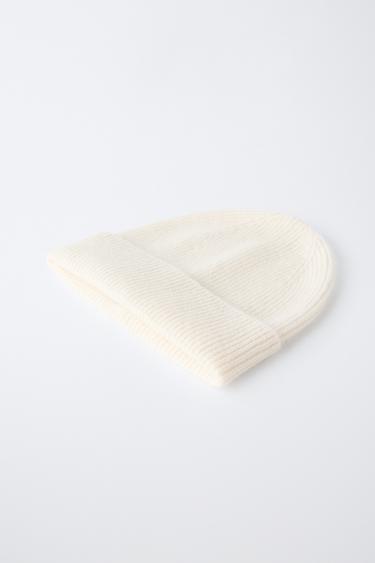 ZARA TIMELESS - 100% CASHMERE HAT — Ecru 2